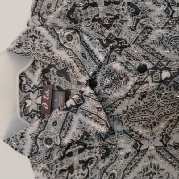 Black and white tunic, dots brand, size L - Picture 2 of 5